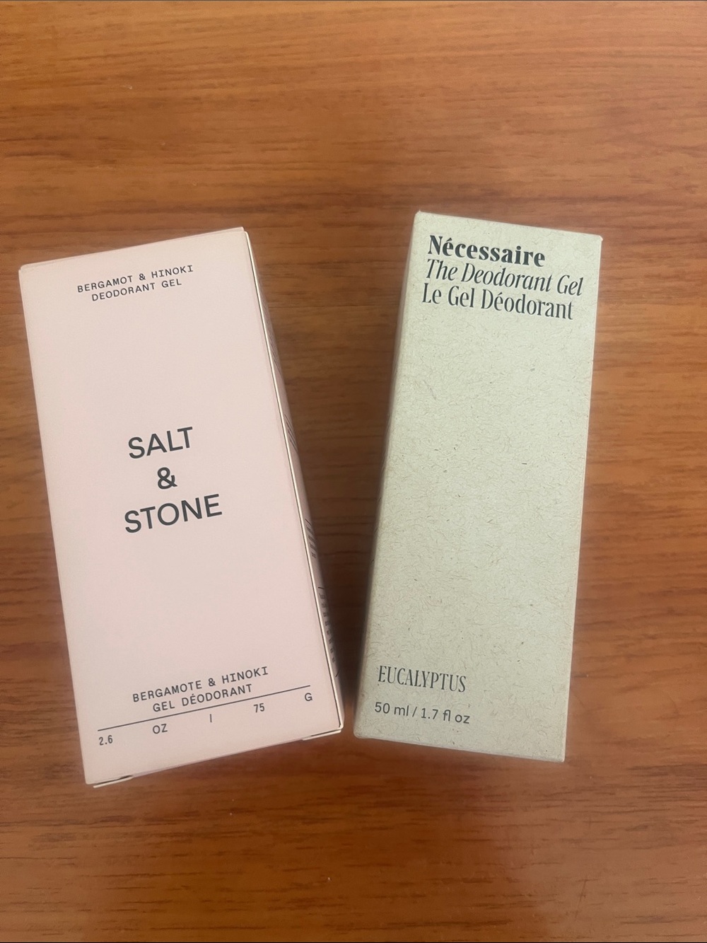 Set of Salt & Stone and Necessaire Deodorant Gel